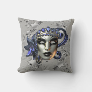 Mardi Gras Throw Pillow Kissen