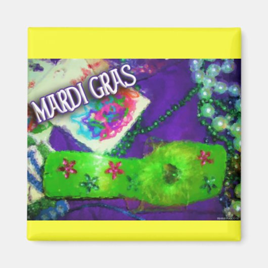 Mardi Gras Throws Magnet (Vorne)