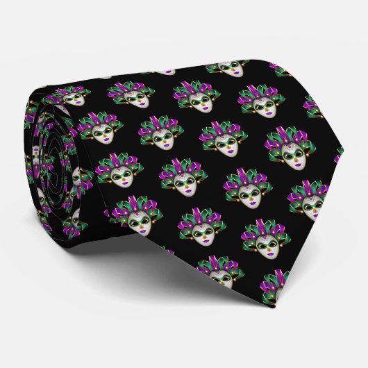 Mardi Gras Tie Krawatte (Gerollt)