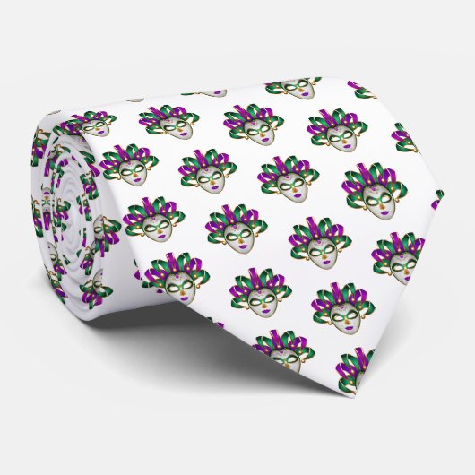 Mardi Gras Tie Krawatte (Gerollt)