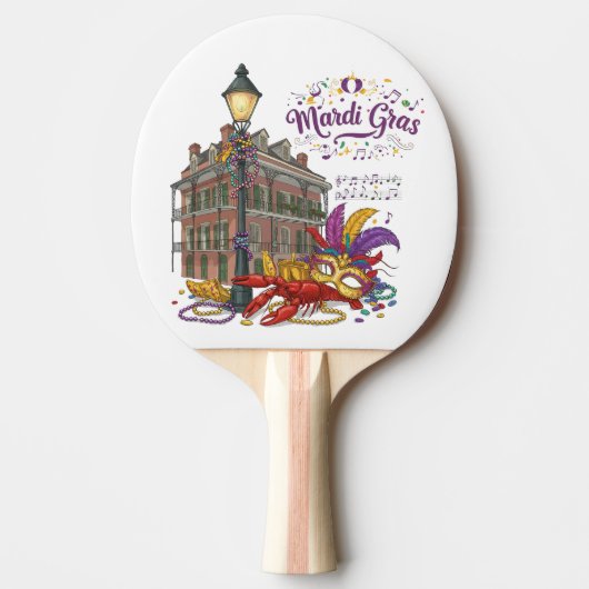 Mardi Gras Tischtennis Schläger (Vorderseite)