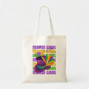 MARDI GRAS Tophut Federn Tragetasche