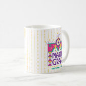 Mardi Gras Torbogen, Galveston, Texas Kaffeetasse (VorderseiteRechts)