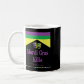 Mardi Gras tötet Langeweile Kaffeetasse (Links)