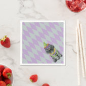 Mardi Gras Toy Poodle Serviette (Beispiel)