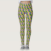 Mardi Gras Tragic Comic Mask Leggings (Vorderseite)
