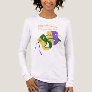 Mardi Gras Tragödie Komödie Maske Tri-Blend Shirt