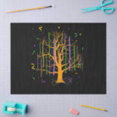 Mardi Gras Tree Beads New Orleans 2022 Wasserfarbe Seidenpapier (Basteln)