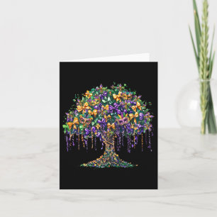 Mardi Gras Tree Beads New Orleans 2025 Carniva Karte
