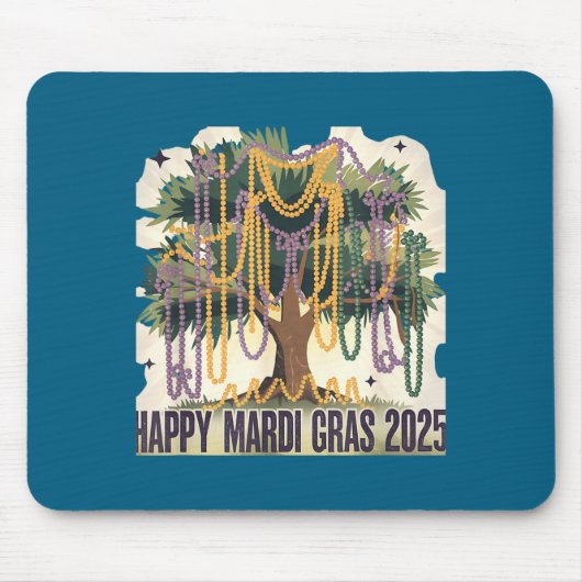 Mardi Gras Tree Carnival New 2024 For Women Valent Mousepad (Vorne)
