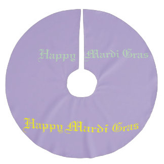 Mardi Gras Tree Skirt Polyester Weihnachtsbaumdecke