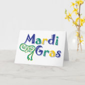 Mardi Gras Tri Mask Karte (Gelbe Blume)