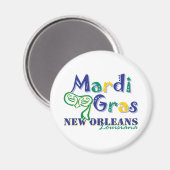 Mardi Gras Tri Mask Magnet (Vorderseite/Rückseite)