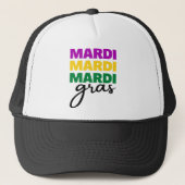 Mardi Gras Truckerkappe (Vorderseite)