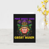 Mardi Gras Trump 2025 Funny Mag Mardi Gras Great Karte (Gelbe Blume)