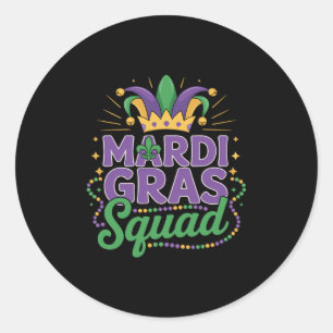 Mardi Gras-Truppe passende Gruppen-Kreuzfahrt-Besa Runder Aufkleber