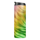 Mardi Gras Tumbler, Lila-Gelber Tiger Thermosbecher (Nach rechts gedreht)
