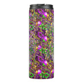 Mardi Gras Tumbler, Mardi Gras Words Thermosbecher (Rückseite)
