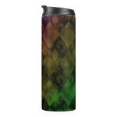 Mardi Gras Tumbler, Rainbow Raute und Fleur Thermosbecher (Nach rechts gedreht)