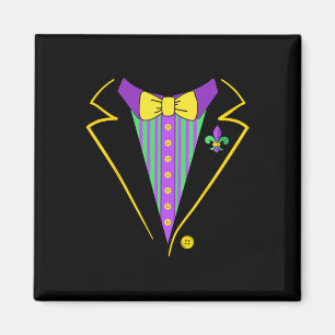 Mardi Gras Tuxedo Anzug für Kletterhexen: Magnet