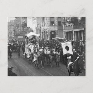 Mardi Gras Umzug, 1906 Postkarte