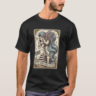 Mardi Gras Umzug Tarotkarte Hexen Skeleton Vintage T-Shirt