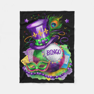 Mardi Gras und Bingo Perfekt Mix Kostüm Festival Fleecedecke