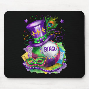 Mardi Gras und Bingo Perfekt Mix Kostüm Festival  Mousepad