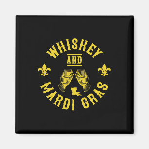 Mardi Gras und Whiskey Lustiges New Orleans Gesche Magnet