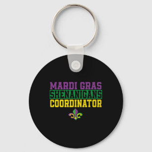 Mardi Gras-Unfugskoordinator Lustiger Mardi Gras Schlüsselanhänger