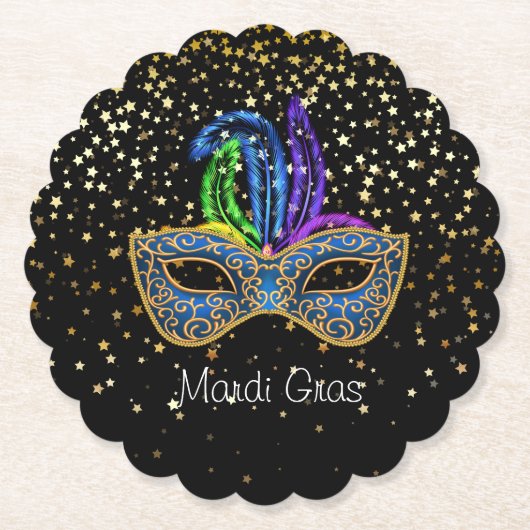 Mardi Gras Untersetzer (Vorderseite)