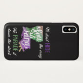 Mardi Gras Verbergen Sie nicht den verrückten Para Case-Mate iPhone Hülle (Rückseite (Horizontal))