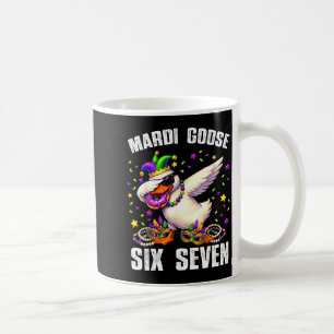 Mardi Gras Verrückter Gans Sechs Sieben 67 Lustige Kaffeetasse