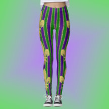 Mardi Gras Vertical Stripes & Fleur de Lys