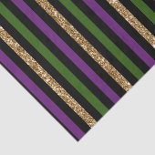 Mardi Gras Vertikale Linien Golden Glitzer NOLA Seidenpapier (Ausschnitt)