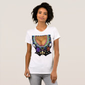 Mardi Gras Vest mit Beads T - Shirt (Vorne ganz)