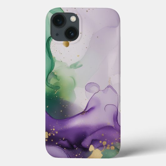 Mardi Gras Vibes Watercolor Inck Case-Mate iPhone Hülle (Rückseite)