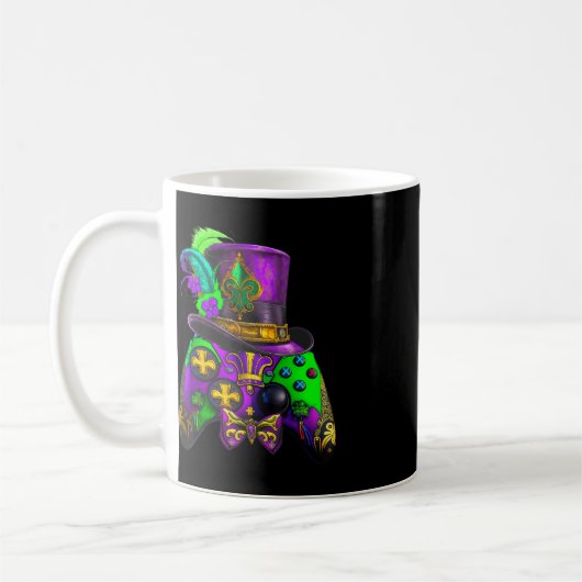 Mardi Gras Video Game Controller E Sport für Kinde Kaffeetasse (Links)