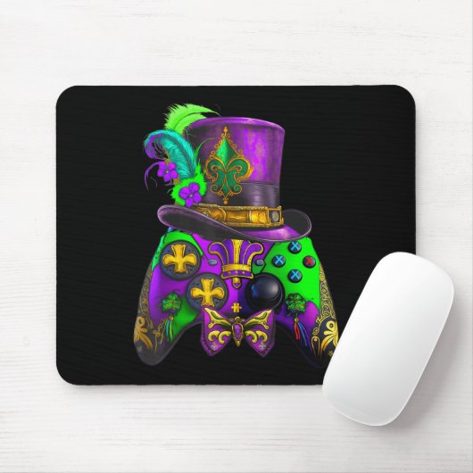 Mardi Gras Video Game Controller E Sport für Kinde Mousepad (Mit Mouse)