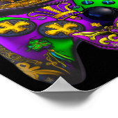 Mardi Gras Video Game Controller E Sport für Kinde Poster (Ecke)