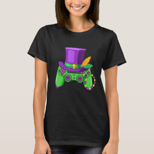 Mardi Gras Video Game Controller Jester Hat Appare T-Shirt