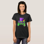 Mardi Gras Video Game Controller Jester Hat Appare T-Shirt (Vorne ganz)