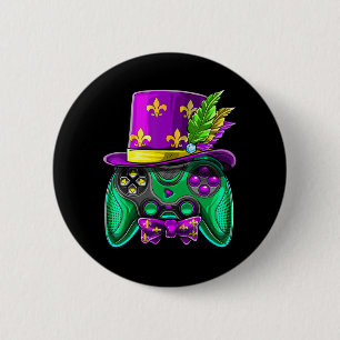 Mardi Gras Video Game Controller Jester Hat Costum Button