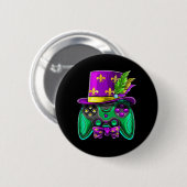 Mardi Gras Video Game Controller Jester Hat Costum Button (Vorne & Hinten)