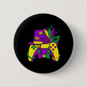 Mardi Gras Video Game Controller Jester Hat Costum Button (Vorderseite)