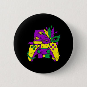 Mardi Gras Video Game Controller Jester Hat Costum Button
