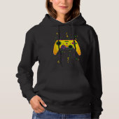 Mardi Gras Video Game Controller Jester Hat Costum Hoodie (Vorderseite)