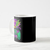 Mardi Gras Video Game Controller Jester Hat Costum Kaffeetasse (Vorderseite Links)