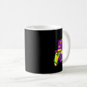 Mardi Gras Video Game Controller Jester Hat Costum Kaffeetasse (VorderseiteRechts)