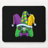 Mardi Gras Video Game Controller Jester Hat Costum Mousepad (Vorne)
